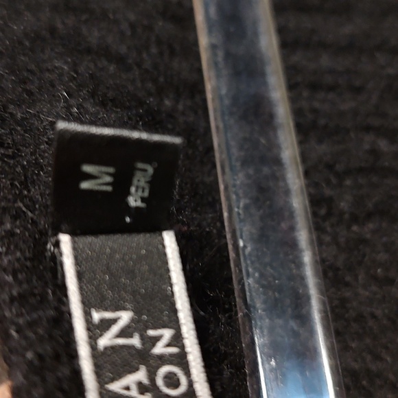 Peruvian Connection Baby Alpaca Sweater Black M - Picture 3 of 9
